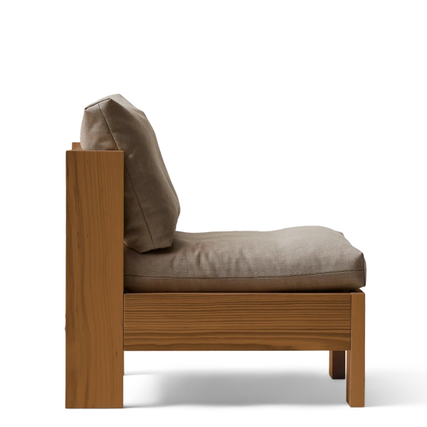 Icon Lounge Chair, Deep Brown Pine - Form & Refine