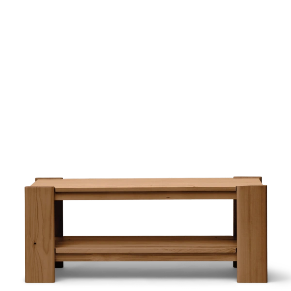 Beam Bench, Deep Brown Pine - Form & Refine