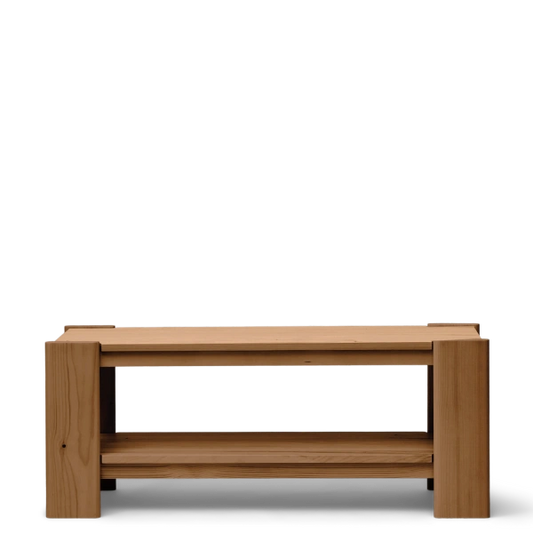 Beam Bench, Deep Brown Pine - Form & Refine
