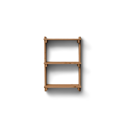 Beam Shelf 3, Deep Brown Pine - Form & Refine
