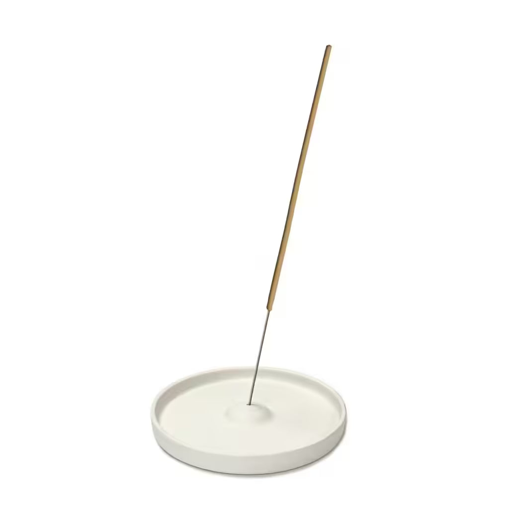 Røgelsesfad, Hvid - Klinta