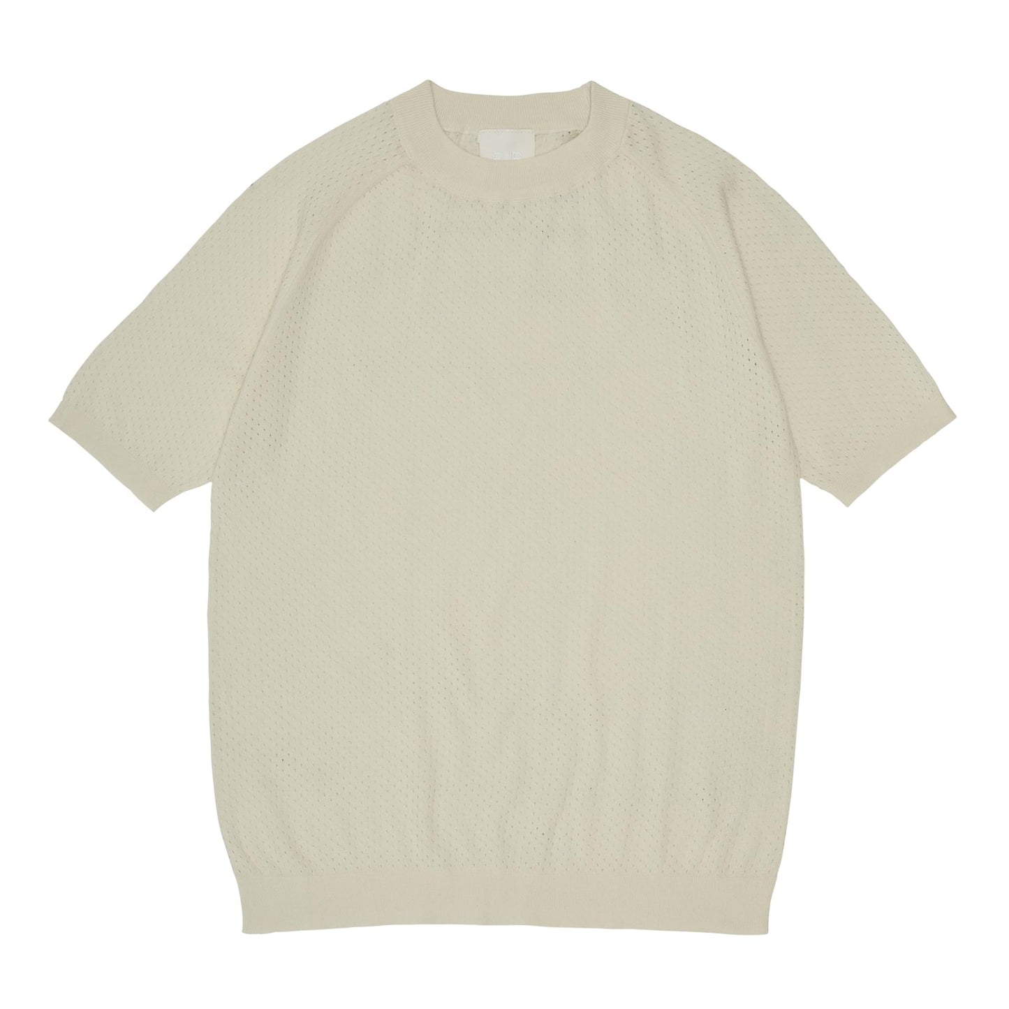 Pointelle Tee, ecru - FUB