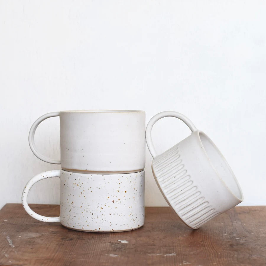 Mug, Carved - Måne Ceramics Studio