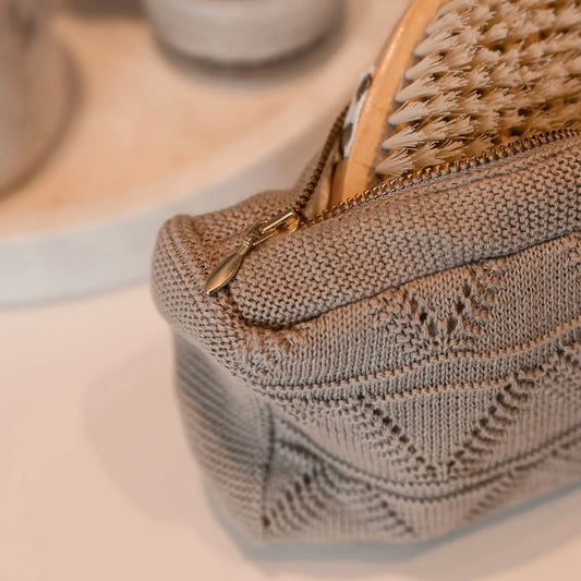Strikke Clutch, Khaki - By Lohn
