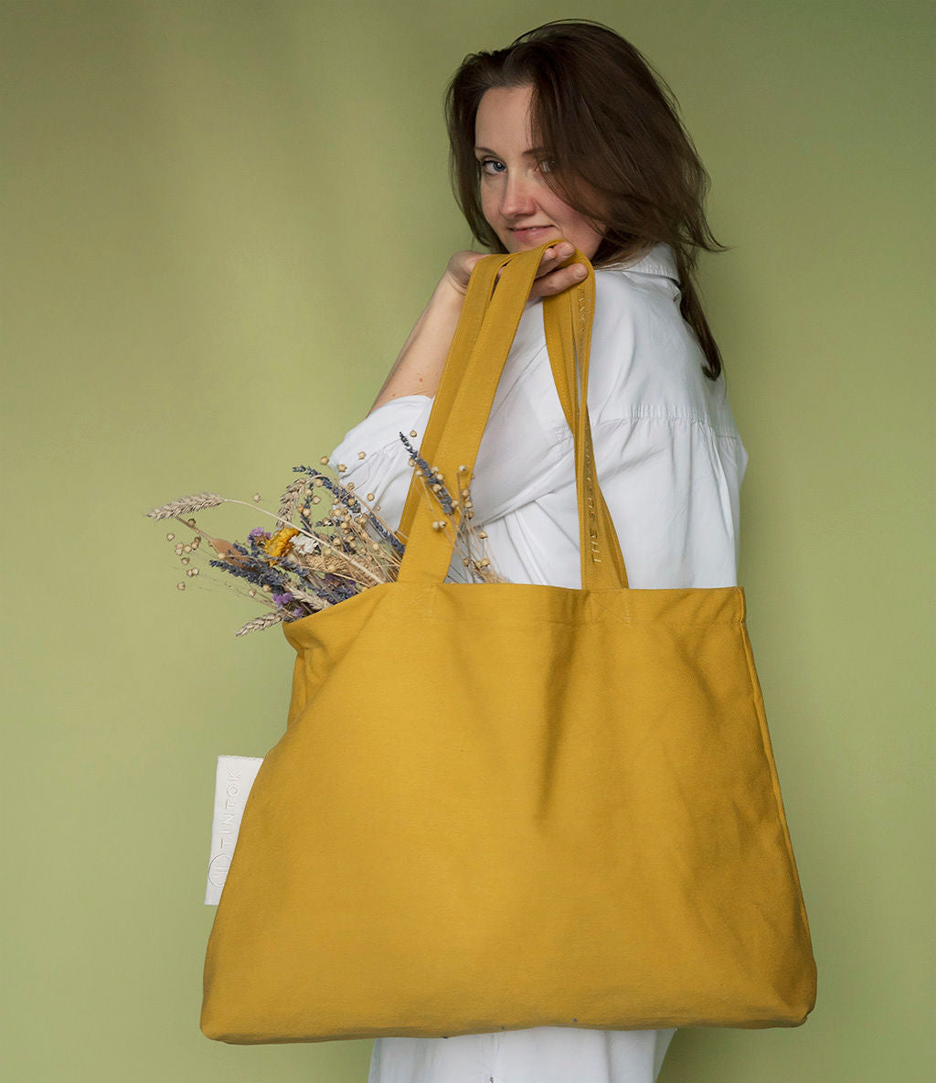 Rima canvas taske, Mustard – Tintok