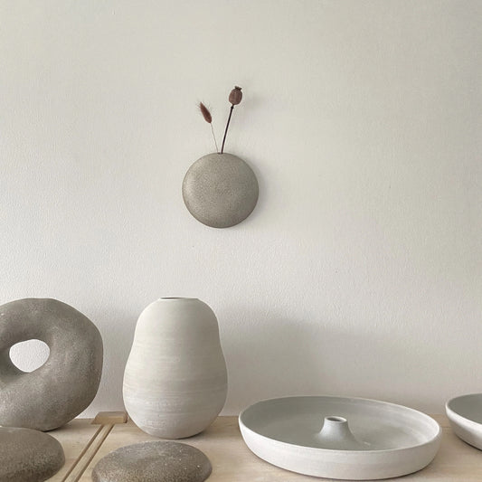 Wall Vase Grey (small)- Viki Weiland
