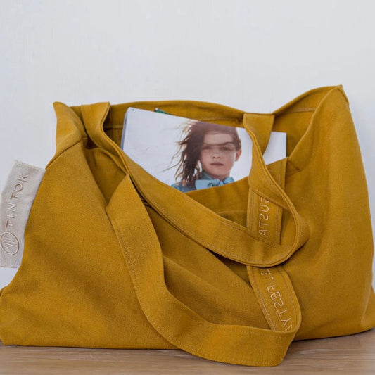 Rima canvas taske, Mustard – Tintok