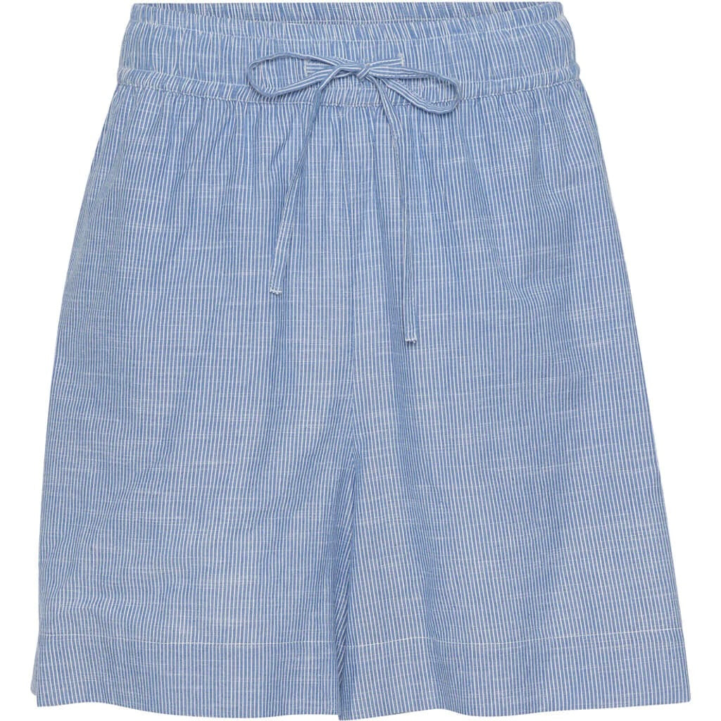 Sydney string shorts, Medium Blue Stripe - FRAU